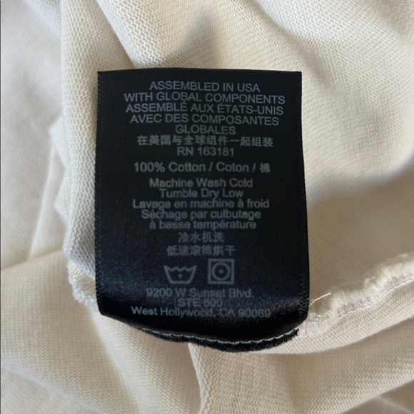 NWT Rhude Chevron Logo Repeat T-Shirt Size Large Vintage White - Picture 10 of 10